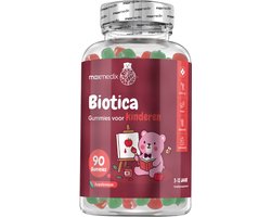 maxmedix Biotica gummies voor Kinderen - 1 miljard CFU - Natuurlijke appelsmaak - 90 gummies voor 45 dagen voorraad - Gelatinevrij