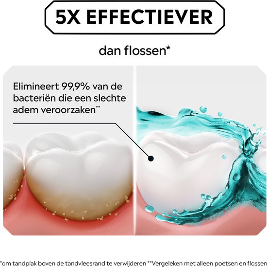 Listerine Cool Mint mondwater - verfrissende mondwaterspoeling voor bestrijding van schadelijke bacteriën voor gezond tandvlees - 3x500ml