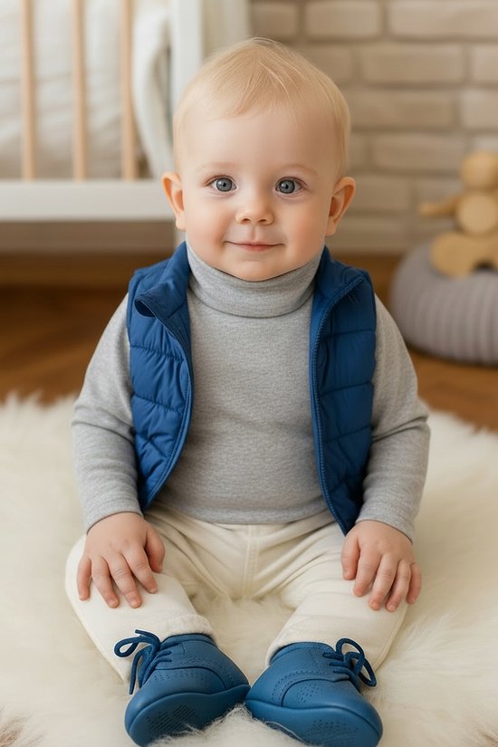 Dartomik - Baby Kleding - Warme Golf - Lange Mouw - Grijs van Merkloos — afbeelding 3