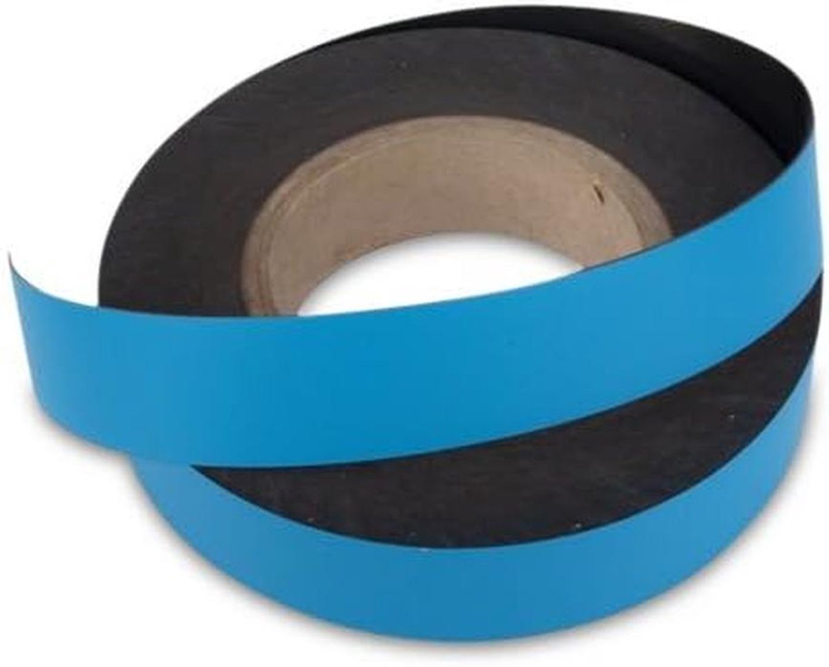 Magneetband Blauw - Flexibele Tape - Markering Op Maat - Zelf Snijdbaar - 1 Meter 30mm
