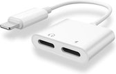 Lightning Compatible 2 in 1 Splitter Audio Adapter voor Iphone 7 / 8 / Plus / x