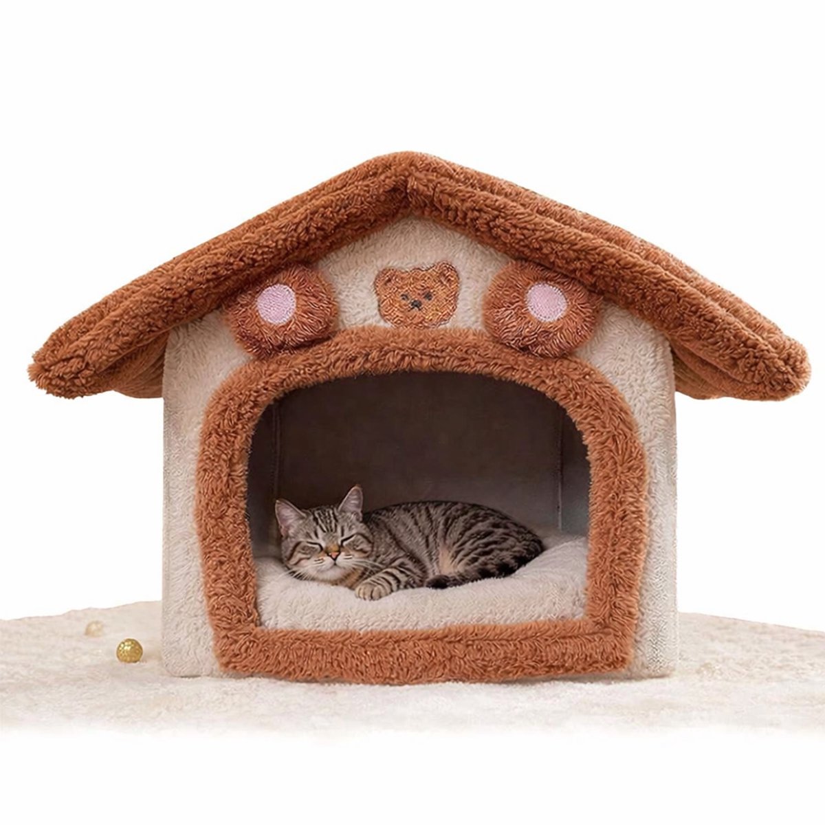 Betaalbare Goederen® Opvouwbaar Kattenhuis - 44x36x39 - Kattenhuis Binnen - Kattenbak - Kattenspeelgoed - Kattenmand - Kat