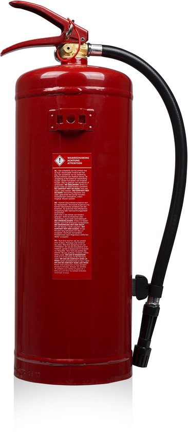Smartwares 10.015.05 - Brandblusser Schuim 6L - Incl ophangbeugel - Brandklasse AB - BSI Gecertificeerd