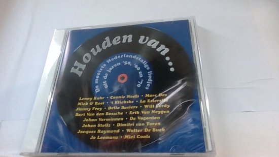 CD-hoes "HOUDEN VAN..." met de mooiste Nederlandstalige liedjes uit de jaren '50, '60 en '70. Namen van artiesten staan op de hoes.