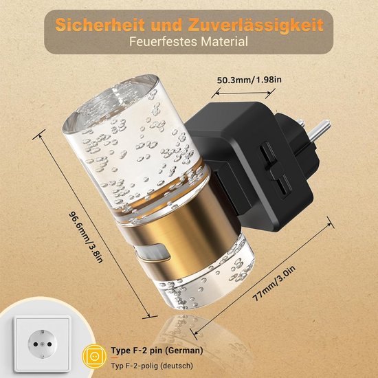 Stekkerlamp Dimbaar voor Binnen - Stopcontactlamp - Stekkerspots - Premium — afbeelding 3