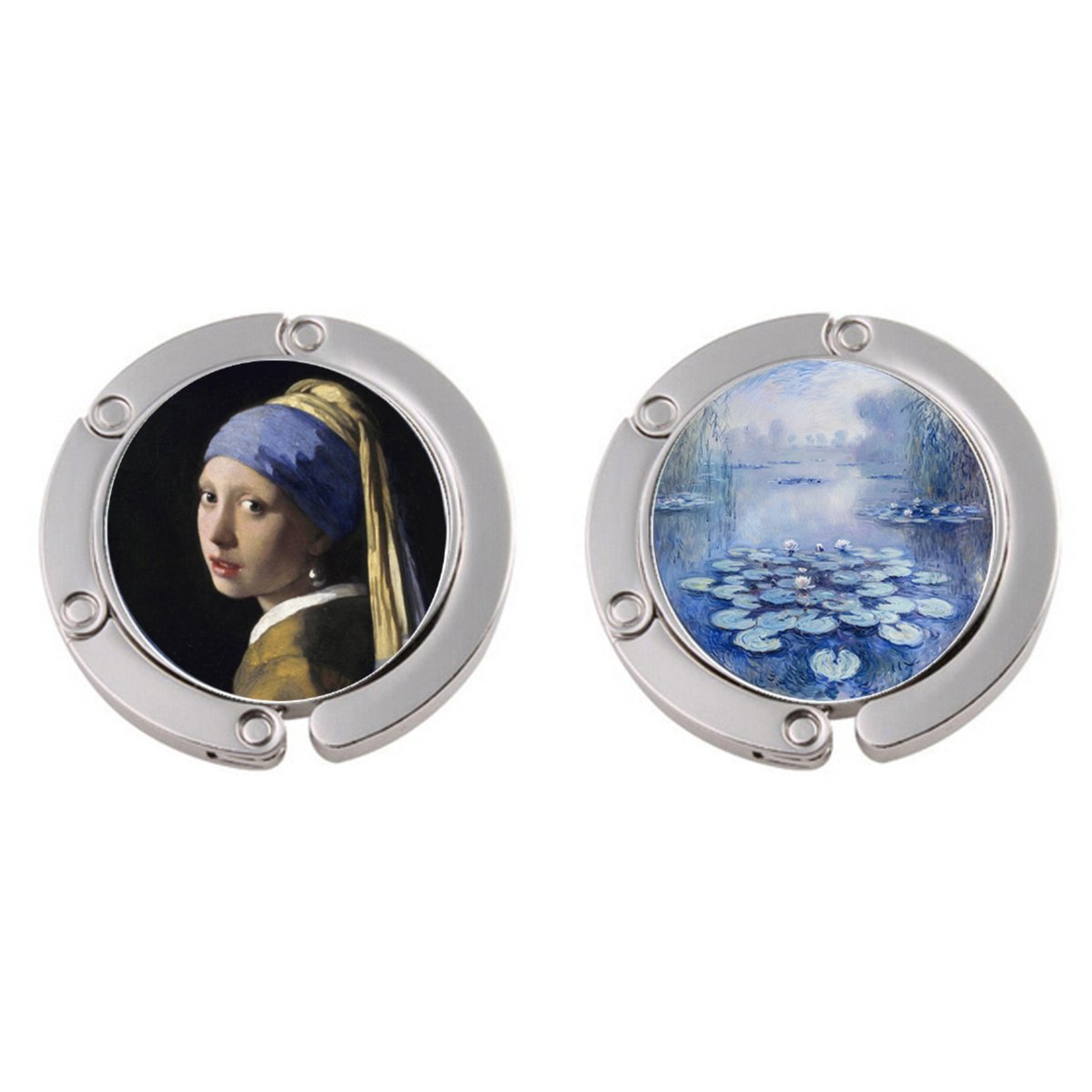 Mitear.nl - Set van 2 Tashangers – Vermeer & Monet Blauw – Opvouwbare Tashaak – Cadeauset