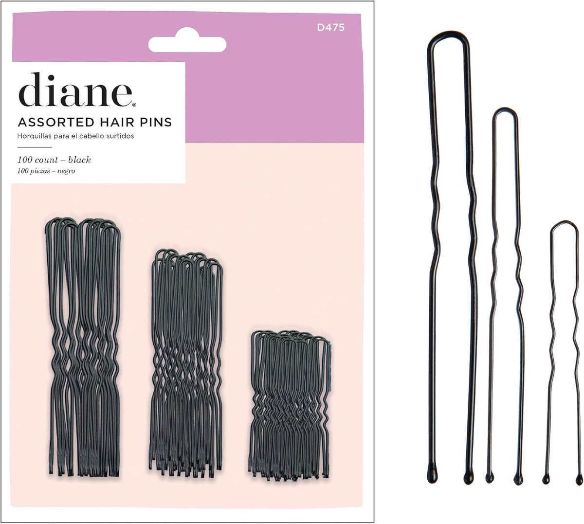 Haarspelden Set - Verschillende Maten - Haar Styling - Stevige Houdkracht - 100 Stuks - Zwart
