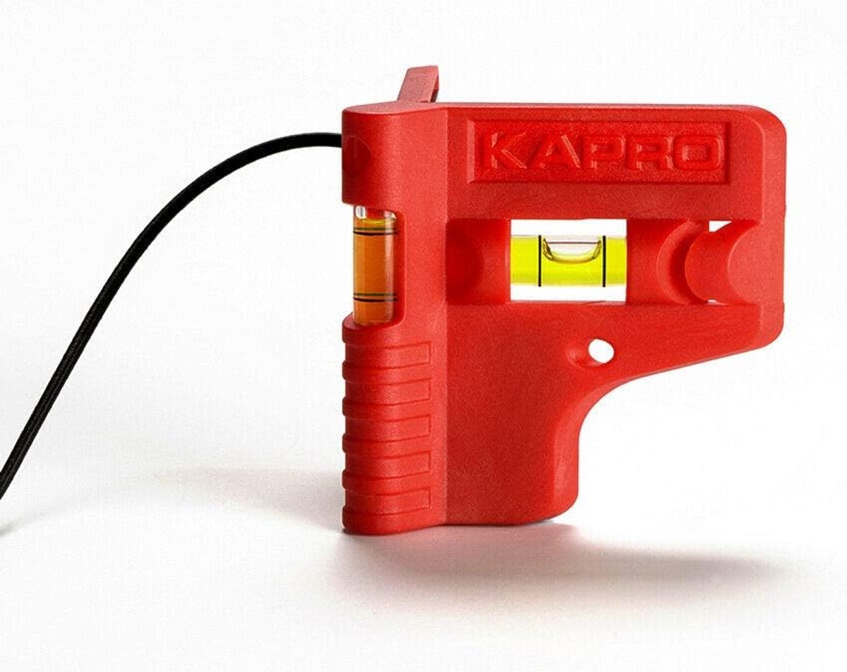 Waterpas Set - Niveau Gereedschap - Precisie Meten - Magnetische Basis - Compact Formaat - Rood