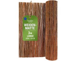Creative Home wilgenmat balkon wilg 120 x 300 cm (H x L) | natuurlijk privacy scherm hek | mat tuin | zonwering balkon windbescherming terras tuinafscheiding