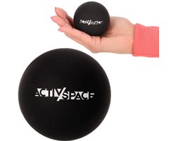 ACTIV SPACE Serie - Lacrosse Massagebal - Zwart - Zeer Hard - Silicoon