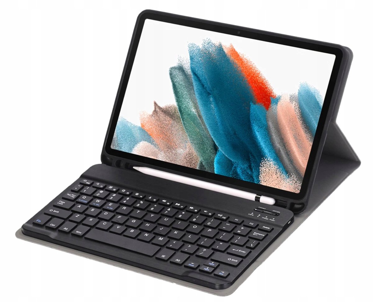 EtuiTab - Toetsenbordcover - Samsung Galaxy Tab A8 - Zwart - Bluetooth