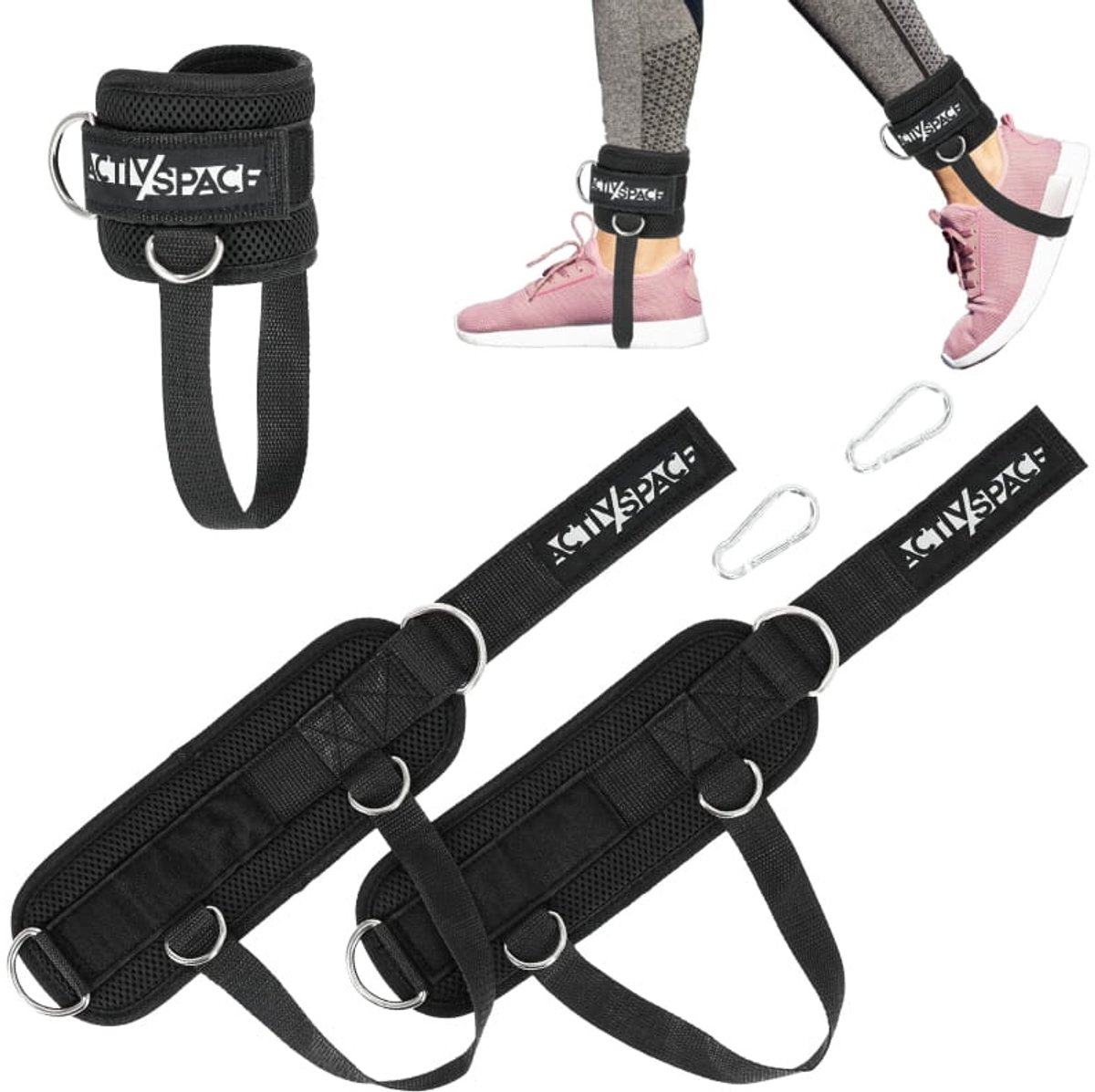 Activ Space - Training Enkelbandjes - 2 stuks - Neopreen - Metalen Gesp