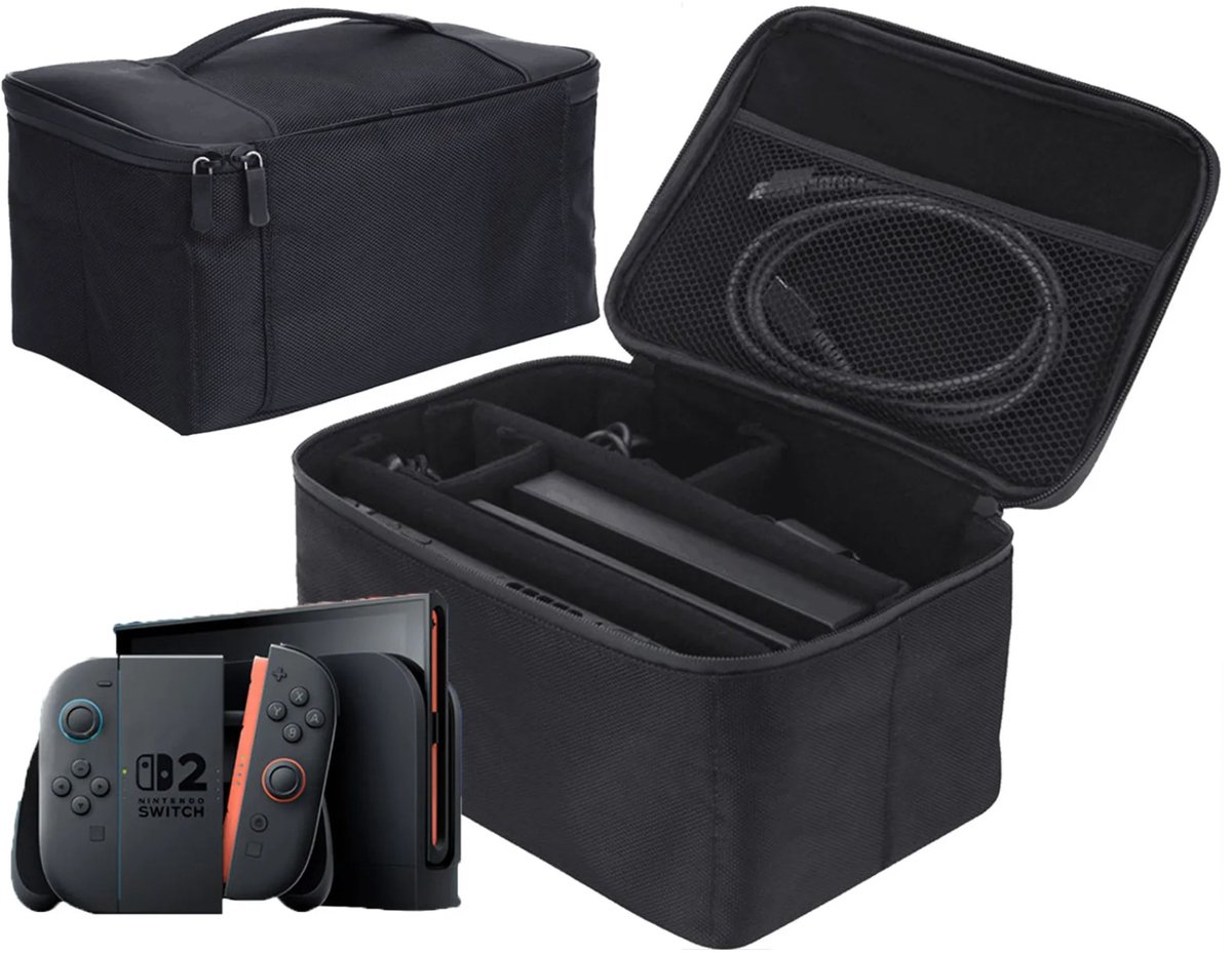 EtuiTab Serie - Opbergtas voor Nintendo Switch 2 2025 - Versterkte Bescherming - Reishoes - Twarde Omhulsel
