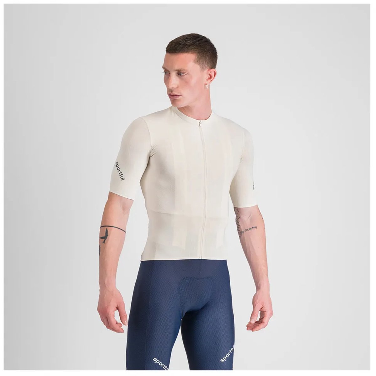 Sportful Hyperepic Korte Mouw Wielertrui Beige 2XL Man