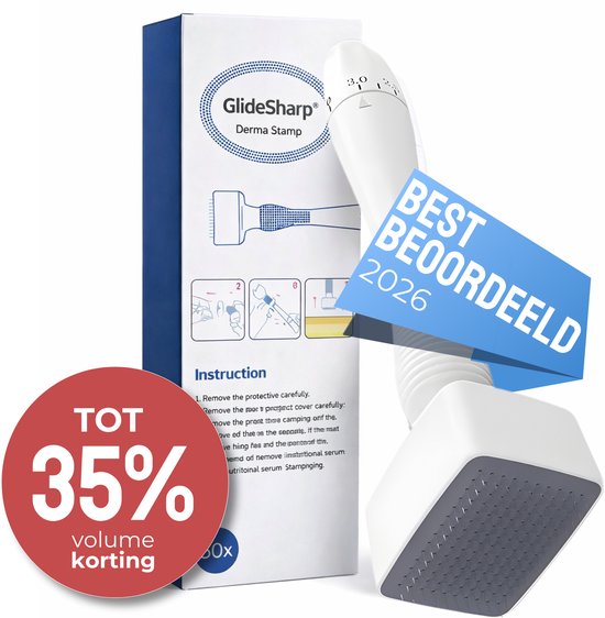 Premium Dermapen 140+ Naalden - Derma Stamp - Dermarolling - Beter dan Derma Roller - Verstelbaar van 0.3MM tot 3MM - Geschikt voor Huid, Haar & Baardgroei - Microneedling