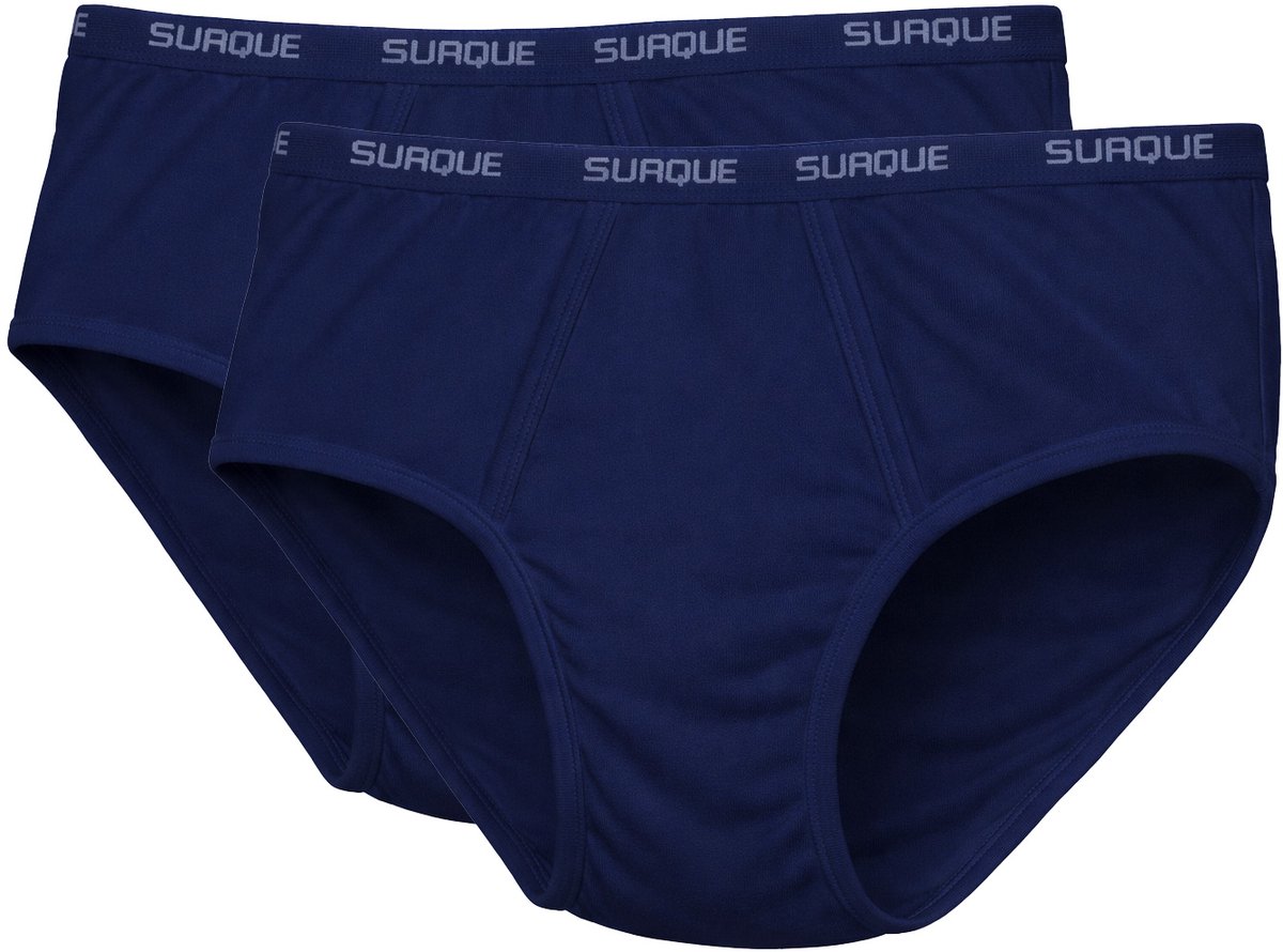 Heren Slip met gulp | SUAQUE Basic Maxi 2pack Navy - Maat XXL