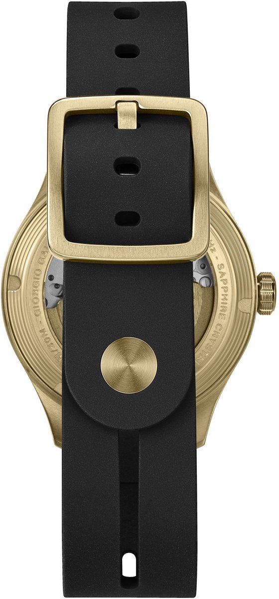 Timex Giorgio Galli S1 Automatic Automatisch Zwart En Goud Case: 100% Stainless Steel| Bracelet: 100% Synthetic 38 mm TW2V70400GO