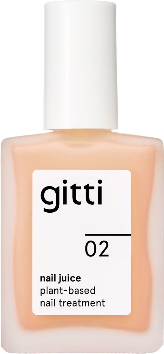 gitti Nail Juice 02 - Honey Peach - Natuurlijke Nagelverzorging voor sterke en Gezonder Nagels - Vegan