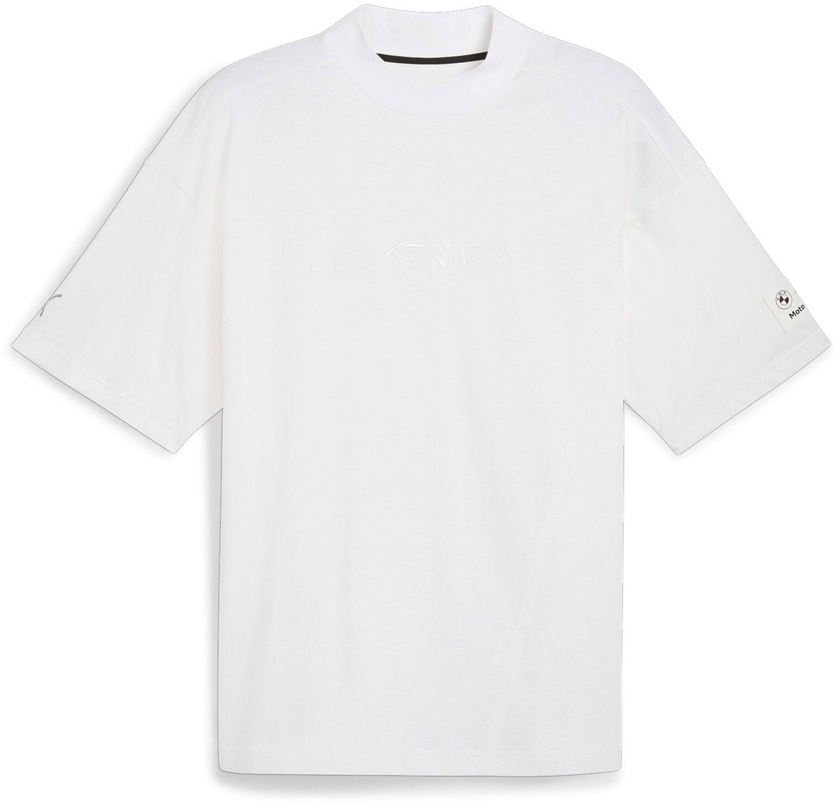 Statement T-shirt met grafische auto Puma BMW MMS Wit