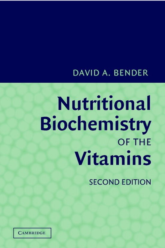 Nutritional Biochemistry of the Vitamins - cover