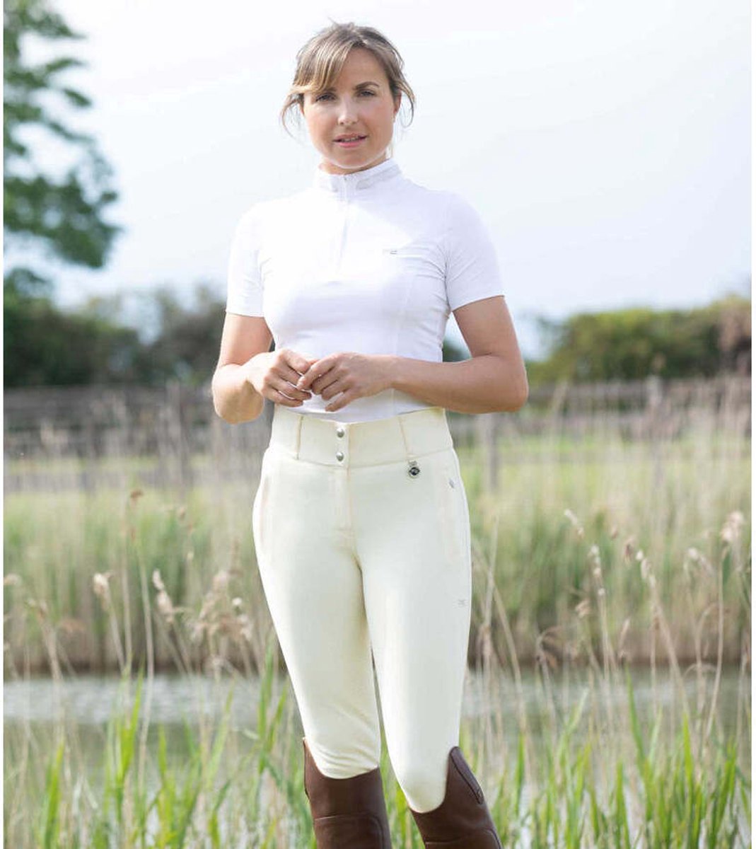Damesbroek met volledige grip Premier Equine Aradina Vanille