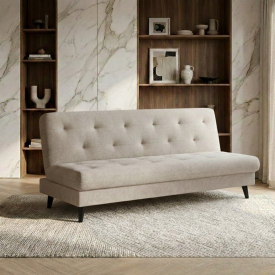 Troonz Slaapbank Leno – Bedbank met Opbergruimte – 2-persoons – 113x200cm – Grijs