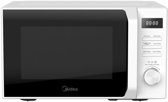 Midea AG20CF2E - Vrijstaande magnetron - Wit - Grill functie - 20 l - 700 W - Ontdooifunctie