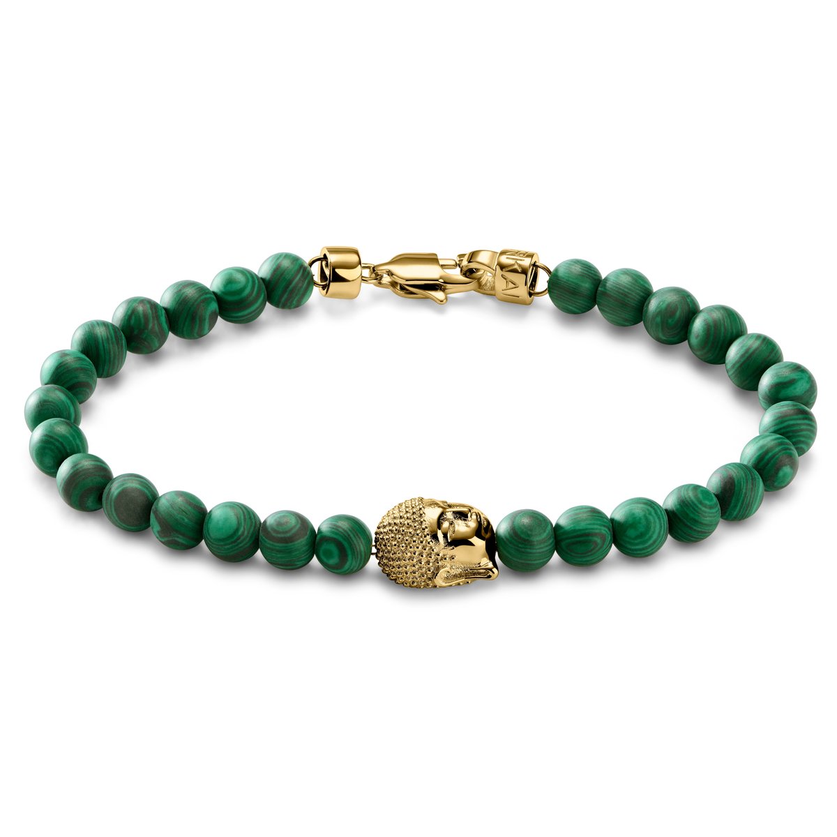 Unity | Armband van Malachiet met Boeddha