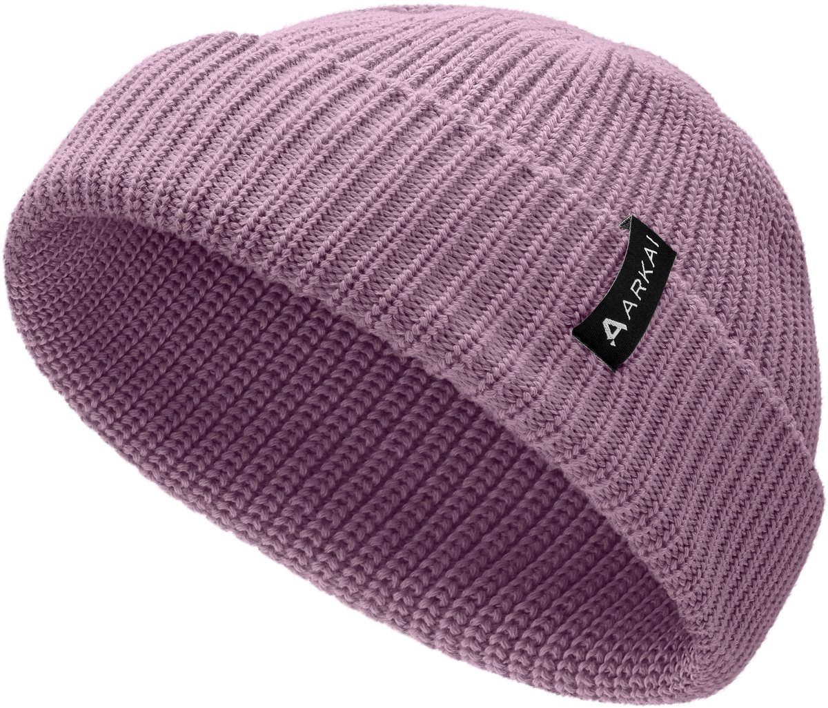 Nordic | Paarse Beanie in Zeemansstijl van Polyester