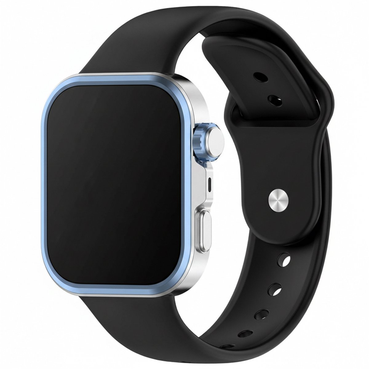 Siliconen bandje - geschikt voor Huawei Watch Fit 4 Pro / 4 / 3 - druksluiting - zwart