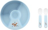 Mepal Oefenset Mio - Vakjesbord met oefenlepels - Forest Friends