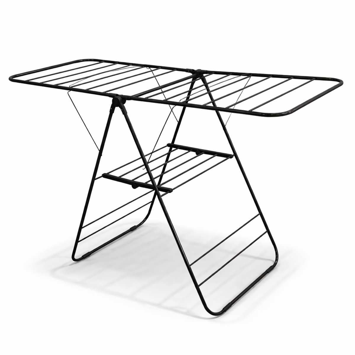 Bol.com Vonia Wasrek - Droogrek - Wasrek Inklapbaar - Droogrek Inklapbaar - Droogrekken - Zwart aanbieding