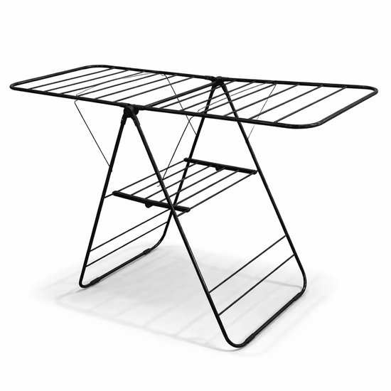 Vonia Wasrek - Droogrek - Wasrek Inklapbaar - Droogrek Inklapbaar - Droogrekken - Zwart