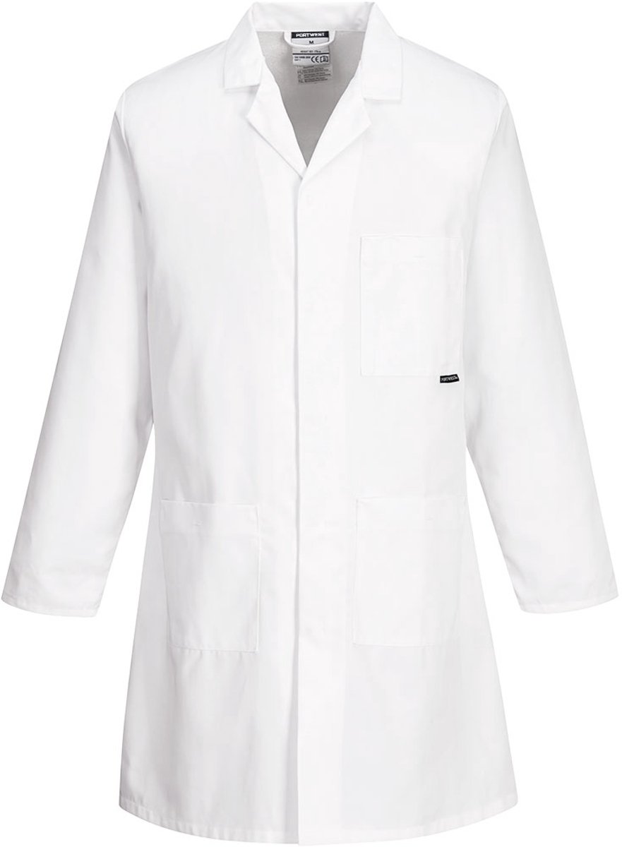 Portwest Standaard Stof- of labojas 2852 - Wit - XS