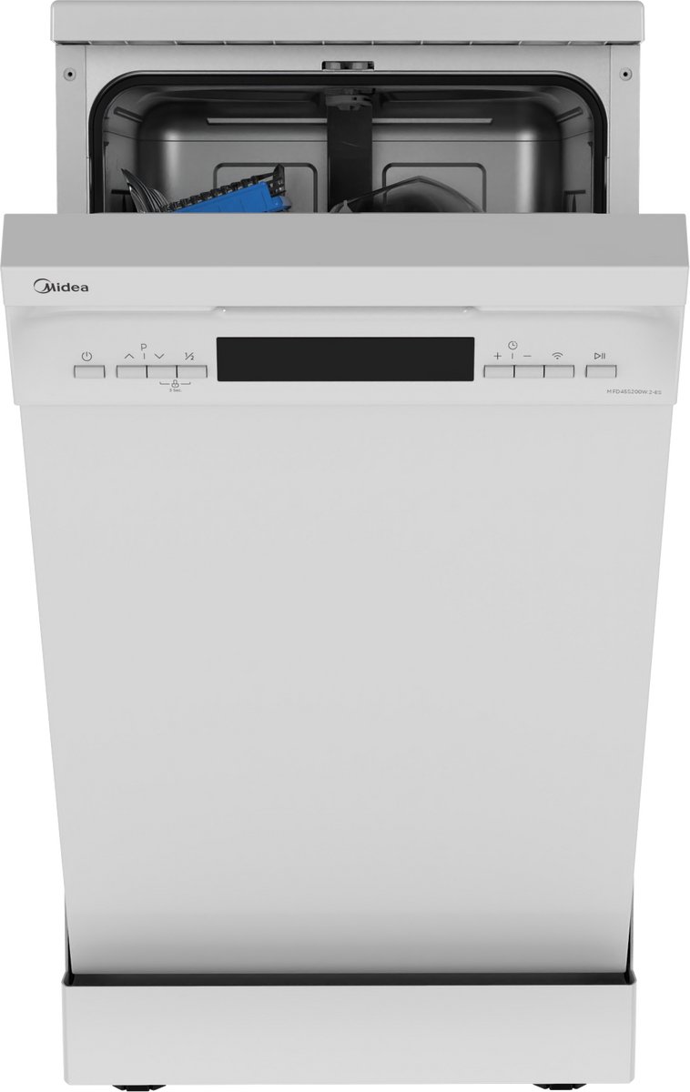 Midea MFD45S200W.2-ES - Vaatwasser - Vrijstaand - Wit - 49 dB - E label - Bestekmand - Wi-Fi connectiviteit thumbnail 3