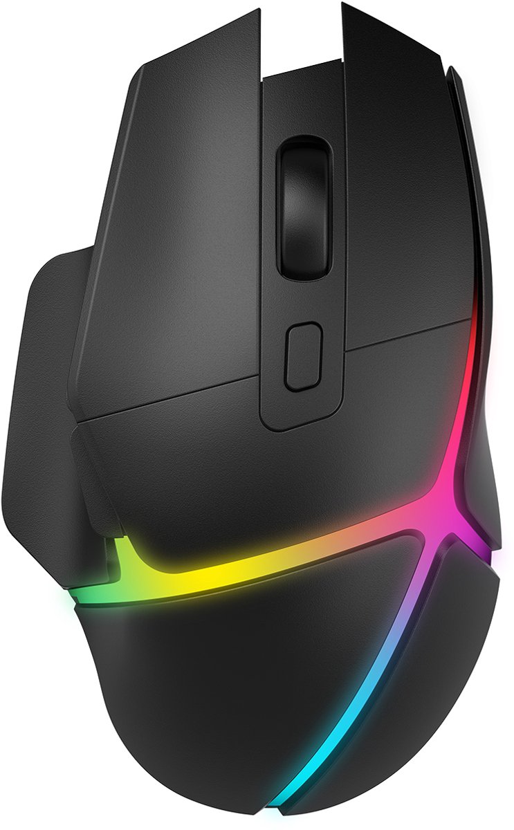 Zolveisa G11 Draadloze Gaming Muis – Tri-Mode Bluetooth & USB – RGB – 7200 DPI – Ergonomisch – Oplaadbaar – Zwart