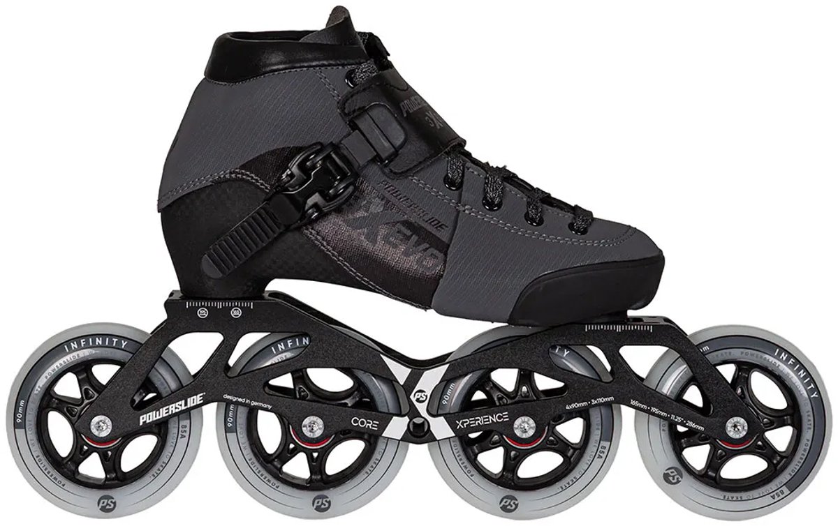 Powerslide Triple X Evo Adjustable Junior Skates Jongens Meisjes Grijs