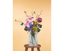 The Bloomistic® – Zijden Boeket – 60-75 cm hoog – Kunstbloemen – 8 stelen – decoratie – nepbloemen – moederdag cadeautje – decoratie woonkamer