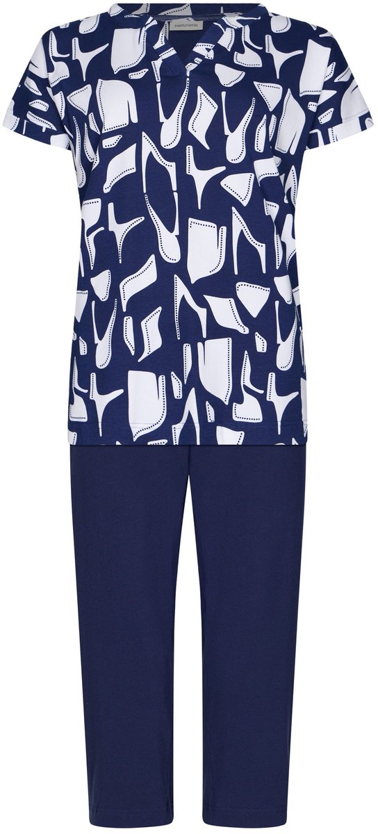 Pastunette Pyjama - Midnight Mosaic - Bio Katoen - Blauw