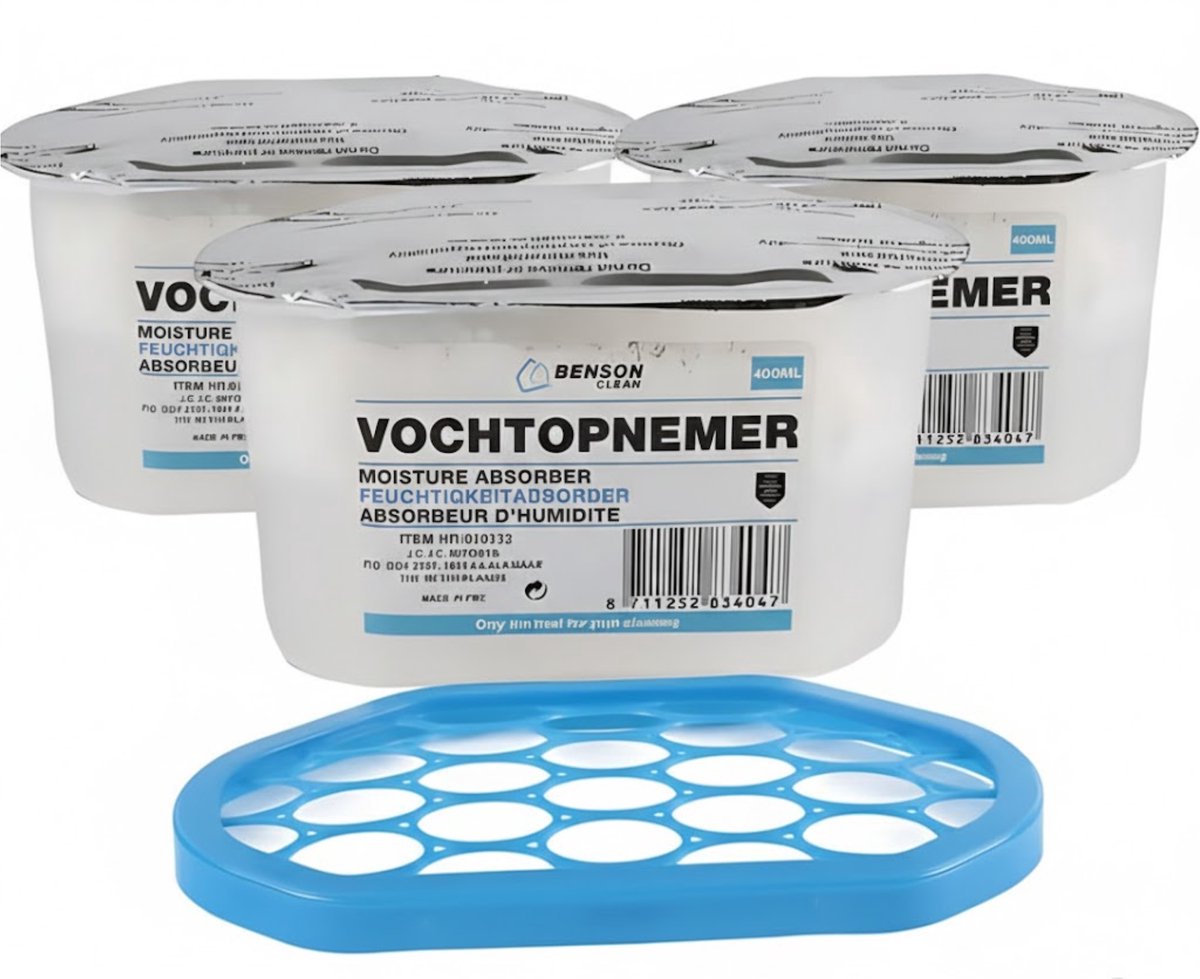 Bol.com Vochtopnemer - 3x 500ml - Garage - Kelder - Schuur - Huis - Auto - Caravan aanbieding