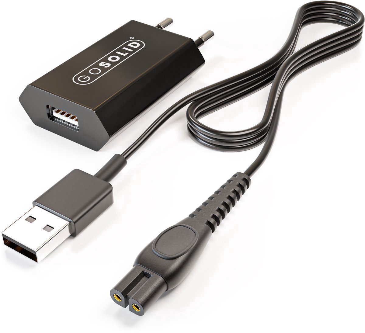 GO SOLID! Oplader 5V geschikt Revahs ClipperTwo Pro Tondeuse