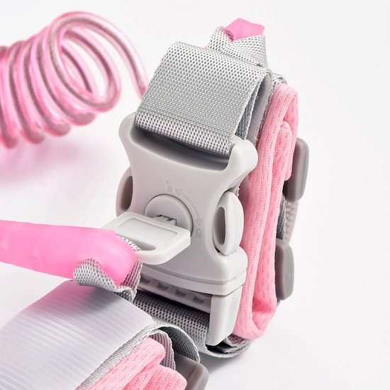 Baby Anti-Verlies Polsband - Veiligheidsriem voor Peuters & Kinderen - 360 Draaibaar - Met Sleutelslot - Roze van Merkloos — afbeelding 5