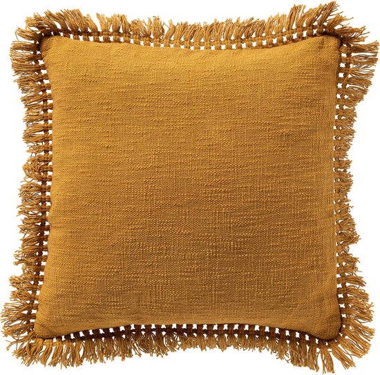 Dutch Decor JONNA - Coussin 45x45 cm - Recyclé - Chai Tea - Jaune
