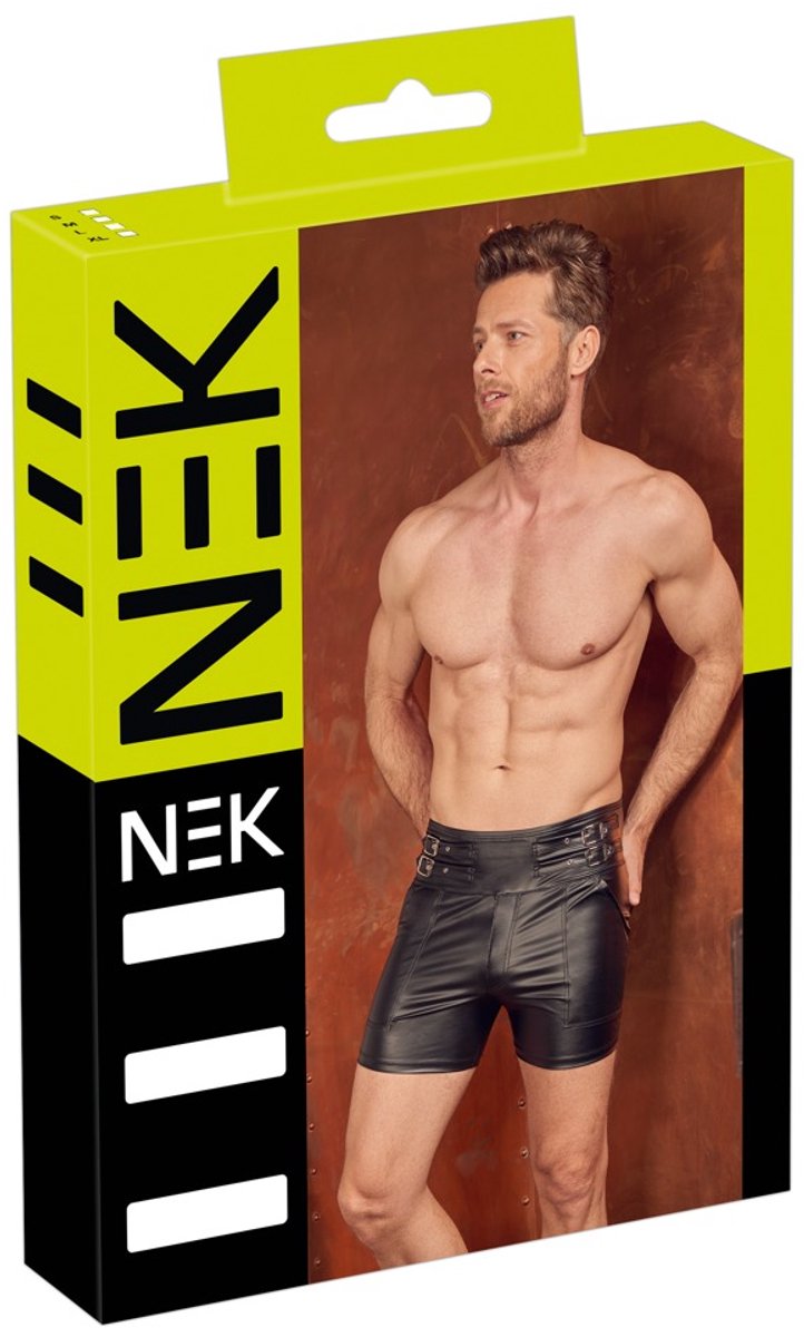 Ruig Wetlook Broekje met Hoge Taille