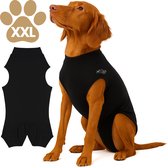Dogs&Co® Honden Romper voor na de operatie Zwart - Maat XXL - Ruglengte 78 cm, voor honden boven 50 kg