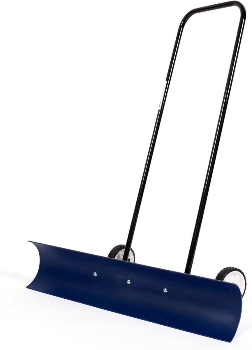 Sneeuwschuiver Op Wielen - Sneeuwploeg Trottoir - Snel Sneeuw Ruimen - Bi-directioneel Blad - 36 Inch Breed - Blauw