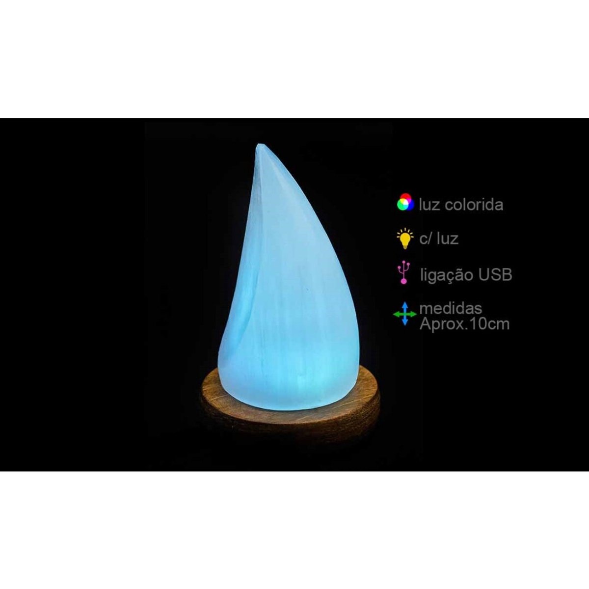 Seleniet Lamp Druppel - Usb Seleniet lamp - Diverse Kleuren Licht