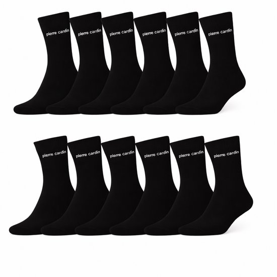 Chaussettes Pierre Cardin 12 paires 39-42 noires