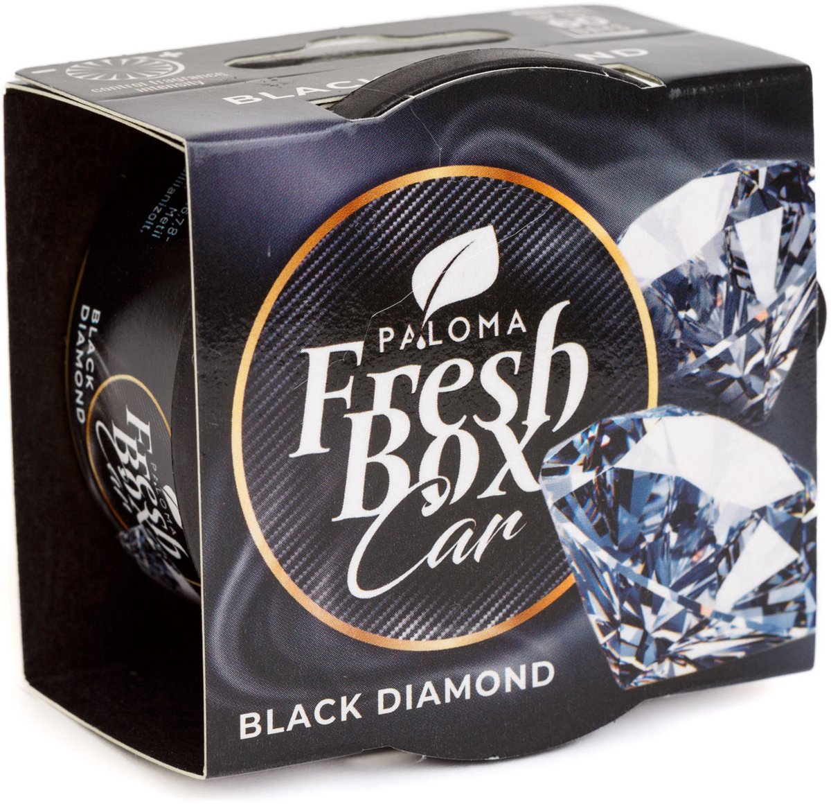 Auto Luchtverfrisser voor Bekerhouder - Paloma Fresh box - Black Diamond - 25 g 1 Stuks [P20217]