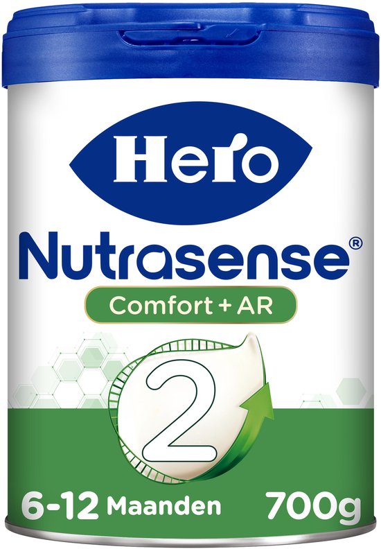 Hero Nutrasense Comfort+ AR 2 (6-12 Maanden) - Opvolgmelk - Flesvoeding - Palmolievrij - 3 x 700 gram van Merkloos — afbeelding 3